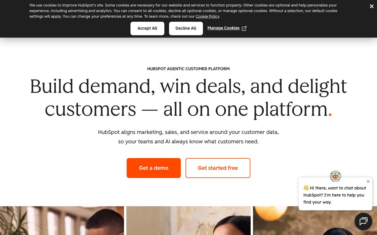 HubSpot 화면