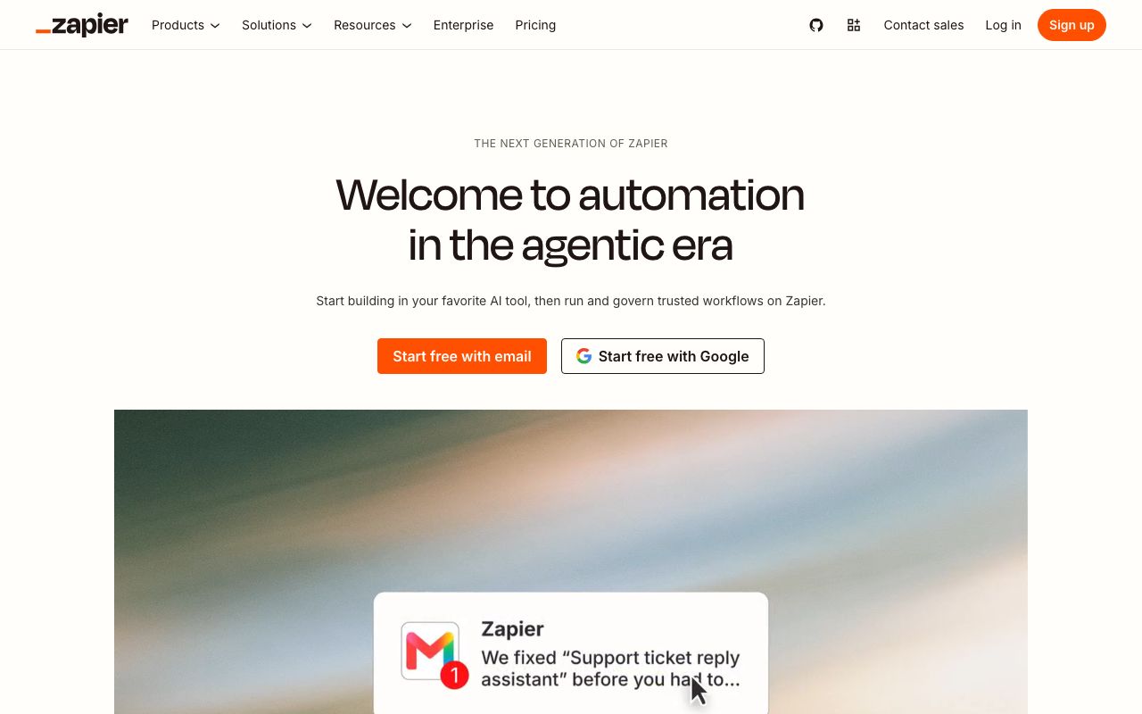 Zapier 화면